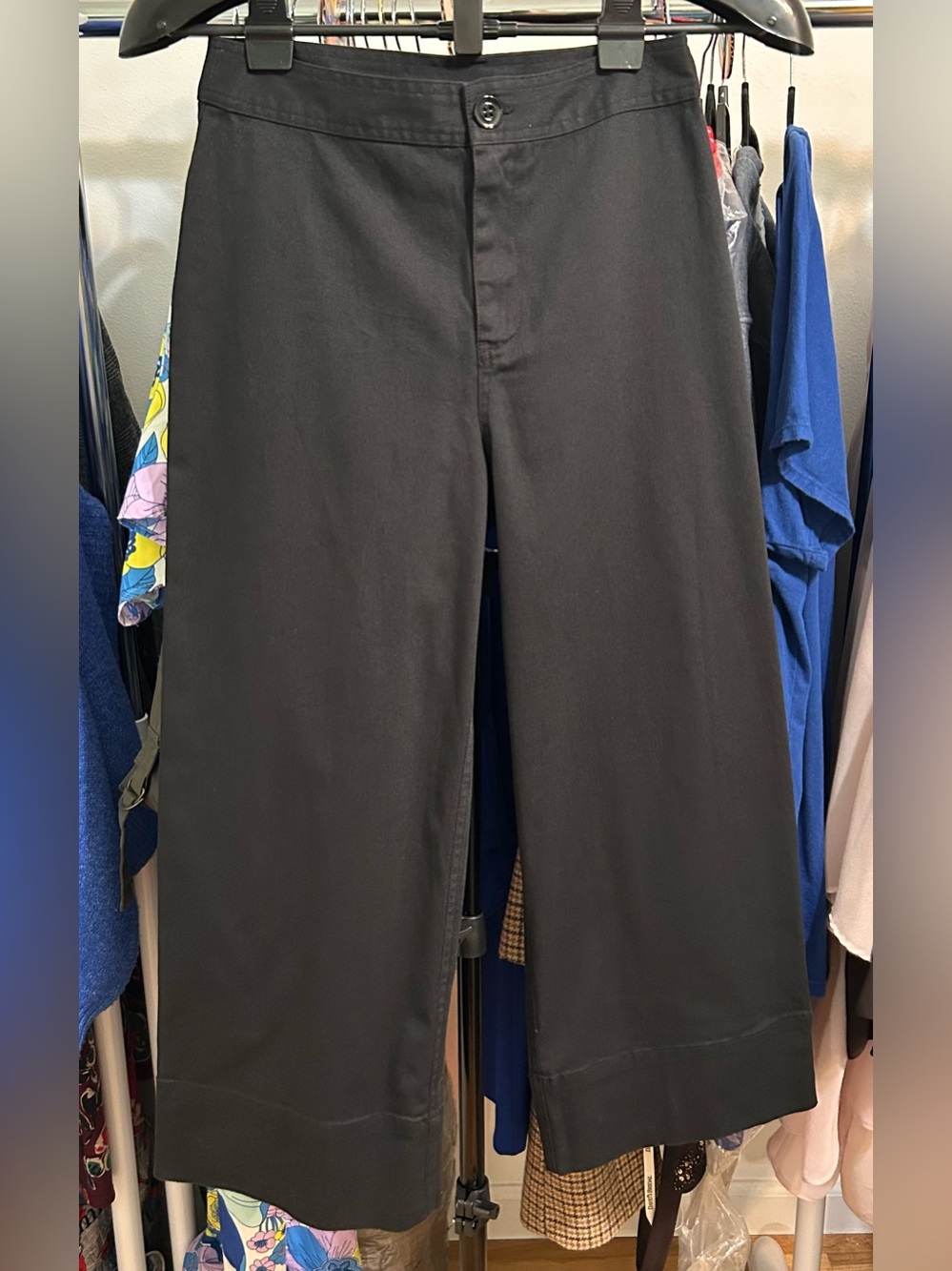 Highline Collective Black Cotton Wide Leg Pants – Size 2